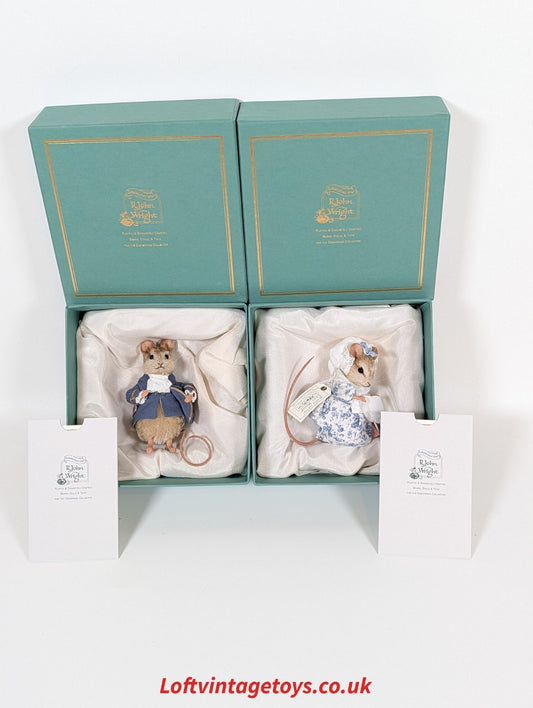 R John Wright  Lady Mouse & Gentleman Mouse Artist Proof 1 of 5 - RARE