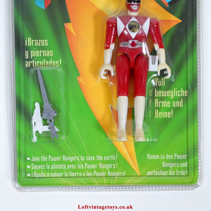 Bandai Vintage Power Rangers Red Ranger 1993 Action Figure - Sealed