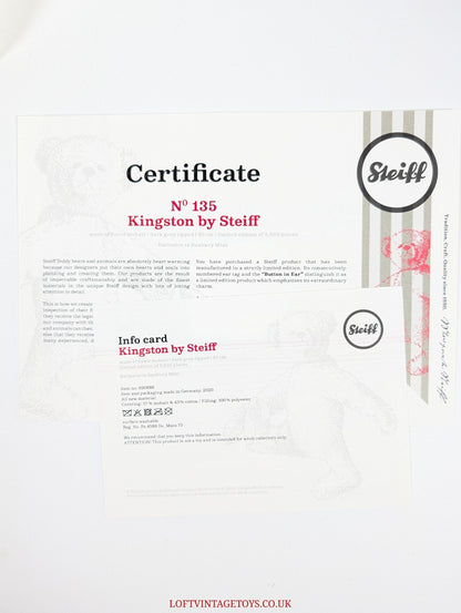 Steiff Kingston Teddy Bear - 690686 Limited Edition of 2,000
