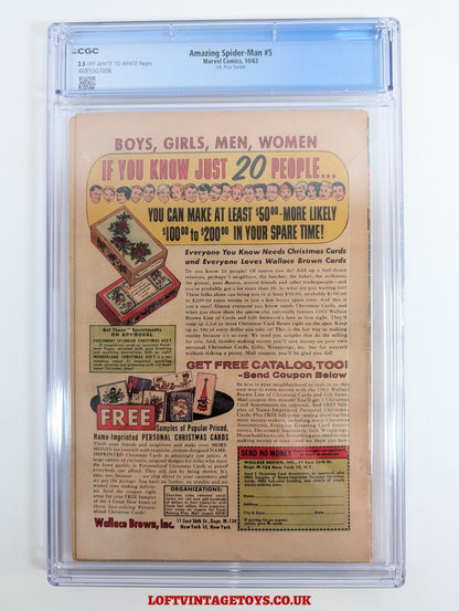 Amazing Spider-Man #5 (1963) 1st Doctor Doom Appearance Outside CGC 2.5