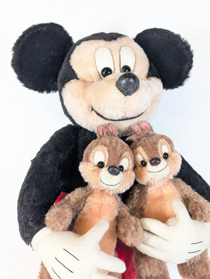 Rosalie Frischmann Mickey Mouse And Two Chipmunks-  25inches OOAK
