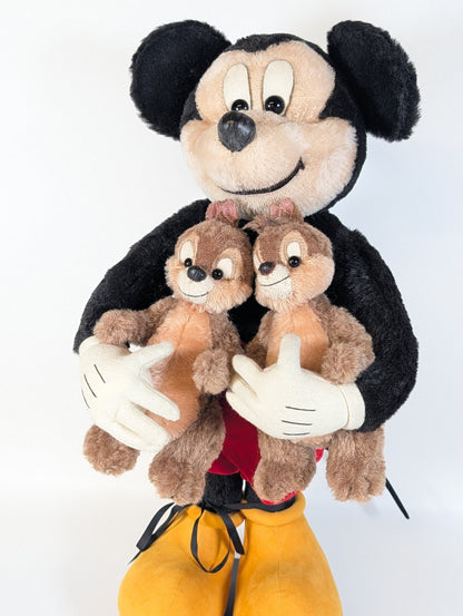 Rosalie Frischmann Mickey Mouse And Two Chipmunks-  25inches OOAK