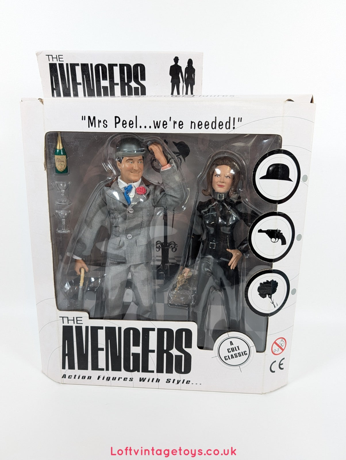The Avengers TV John Steed & Emma Peel Action figures, Product Enterprise