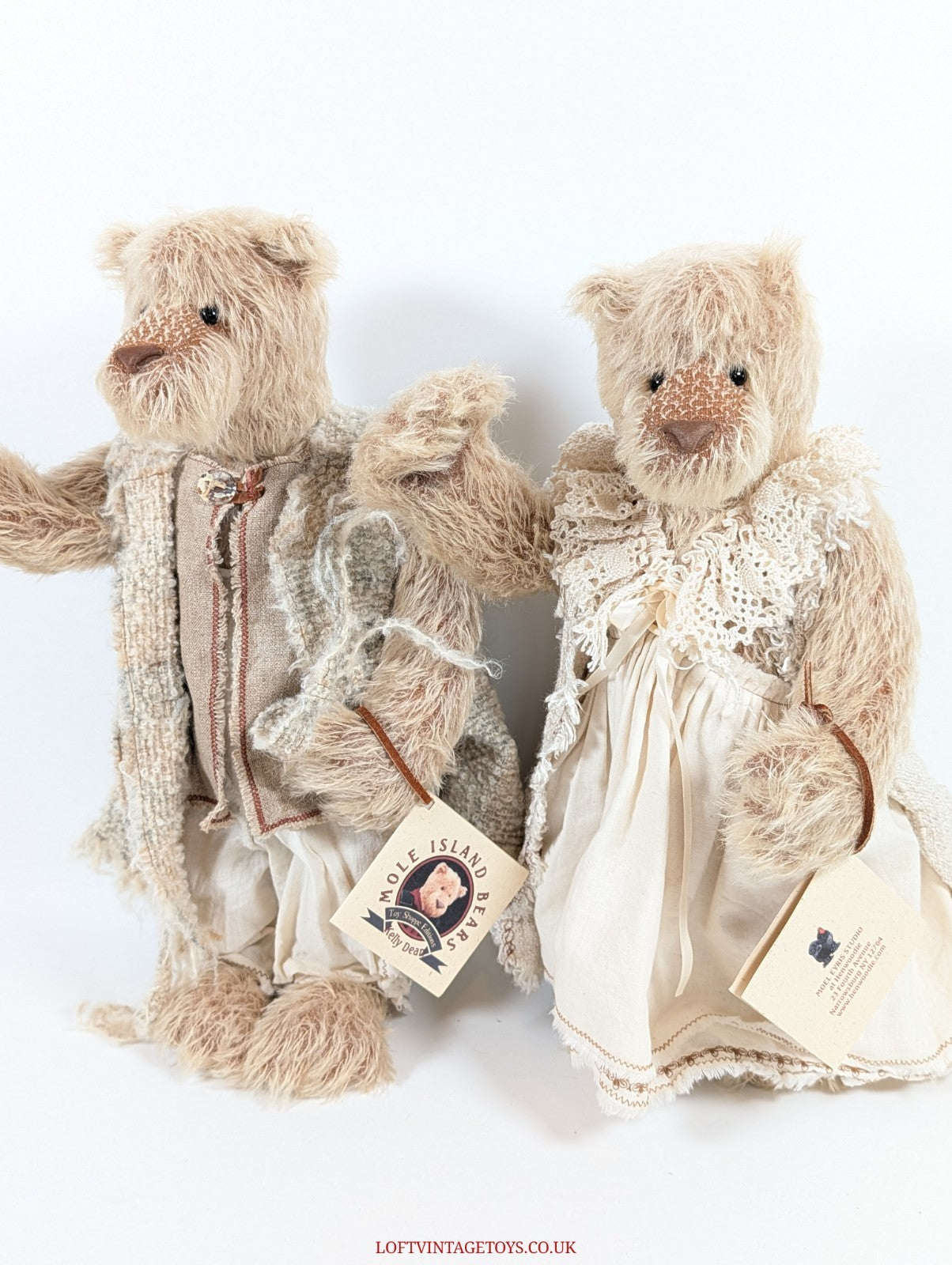 Mole Island Bears By Kelly Dean "Maggie & Mack" - Ltd Ed of 5