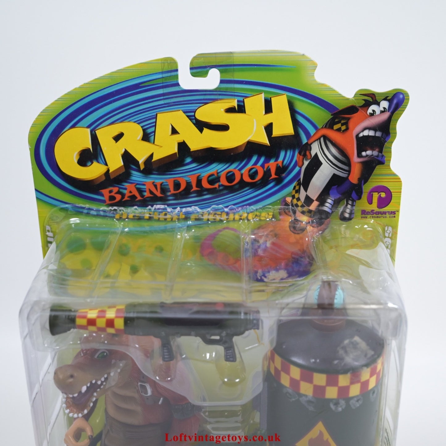 Resaurus Crash Bandicoot Dingodile Action Figure,  Series 2 - RARE