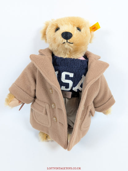 Steiff Ralph Lauren Collegiate Teddy Bear - 027161 , Ltd Ed of 1000