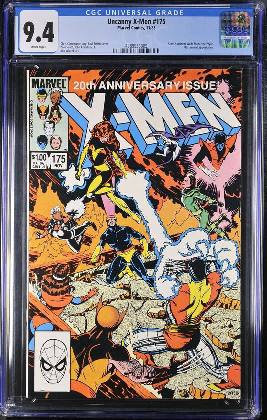 Uncanny X-Men 175 11/83 Marvel Comics CGC 9.4