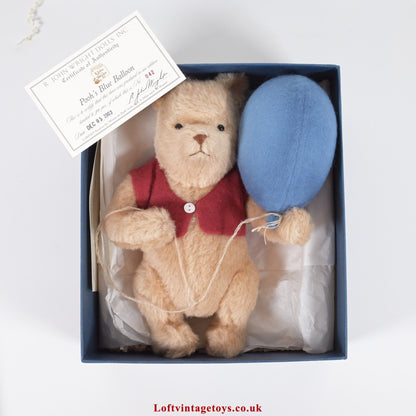 R.John Wright Winnie The Pooh Blue Balloon, Ltd Edition of 500
