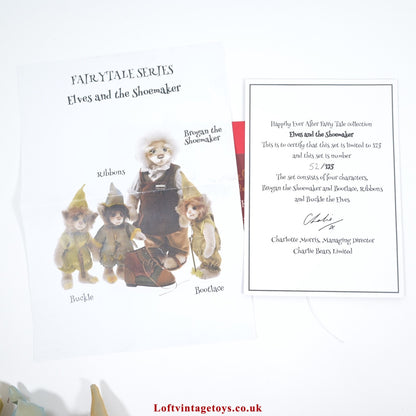 Charlie Bears Isabelle Collection Elves and the Shoemaker, Ltd Ed of 175