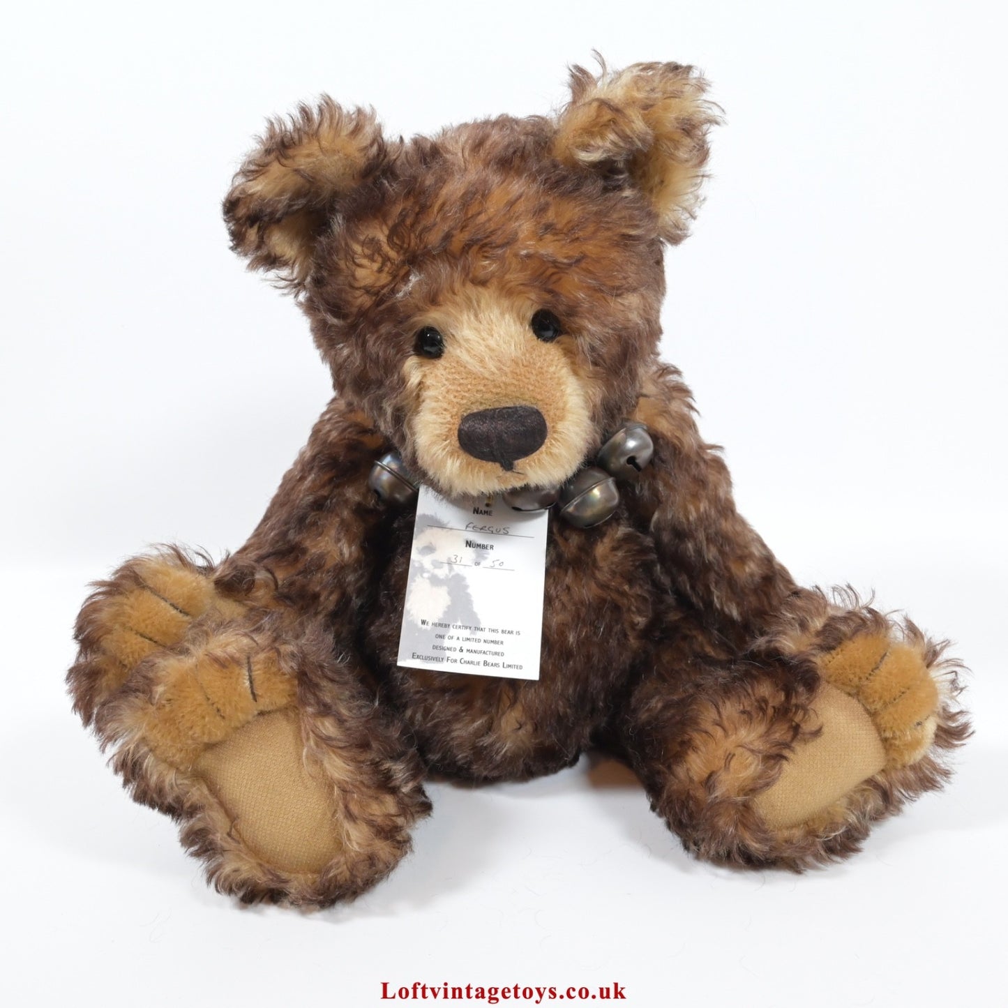 Charlie Bears Fergus Teddy Bear - SJ 3996, Ltd Ed of 50, from 2008 - VERY RARE