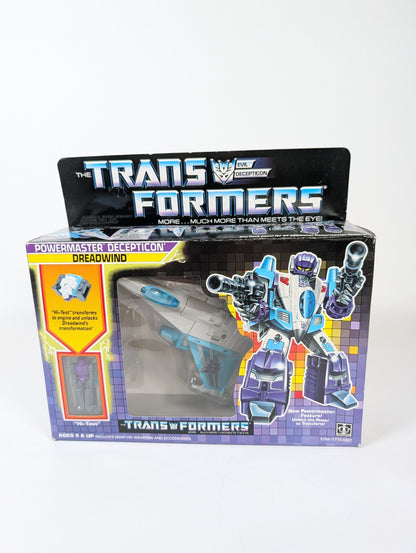 Hasbro 1987 Transformers Powermaster Dreadwind with Hi-Test - Sealed Inside