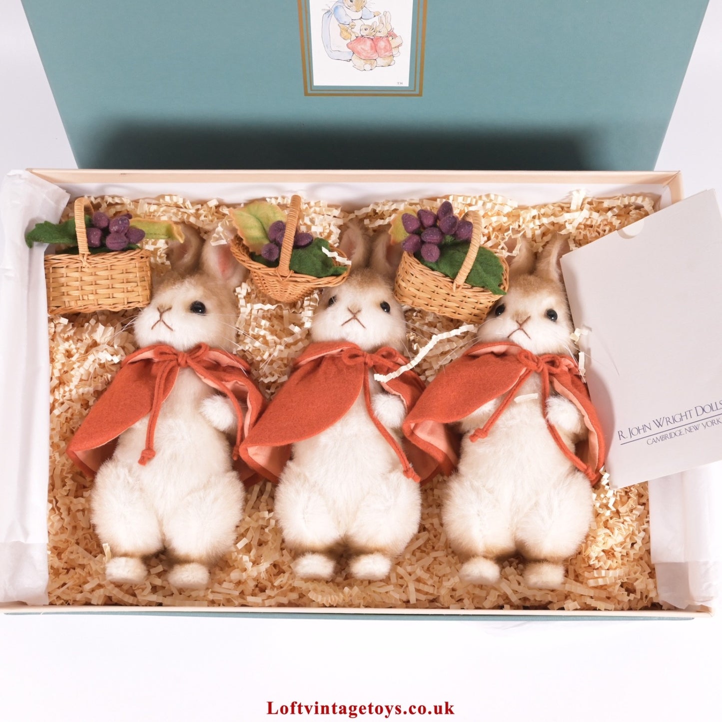 R John Wright  Beatrix Potter Flopsy, Mopsy & Cottontail, Ltd Ed of 500