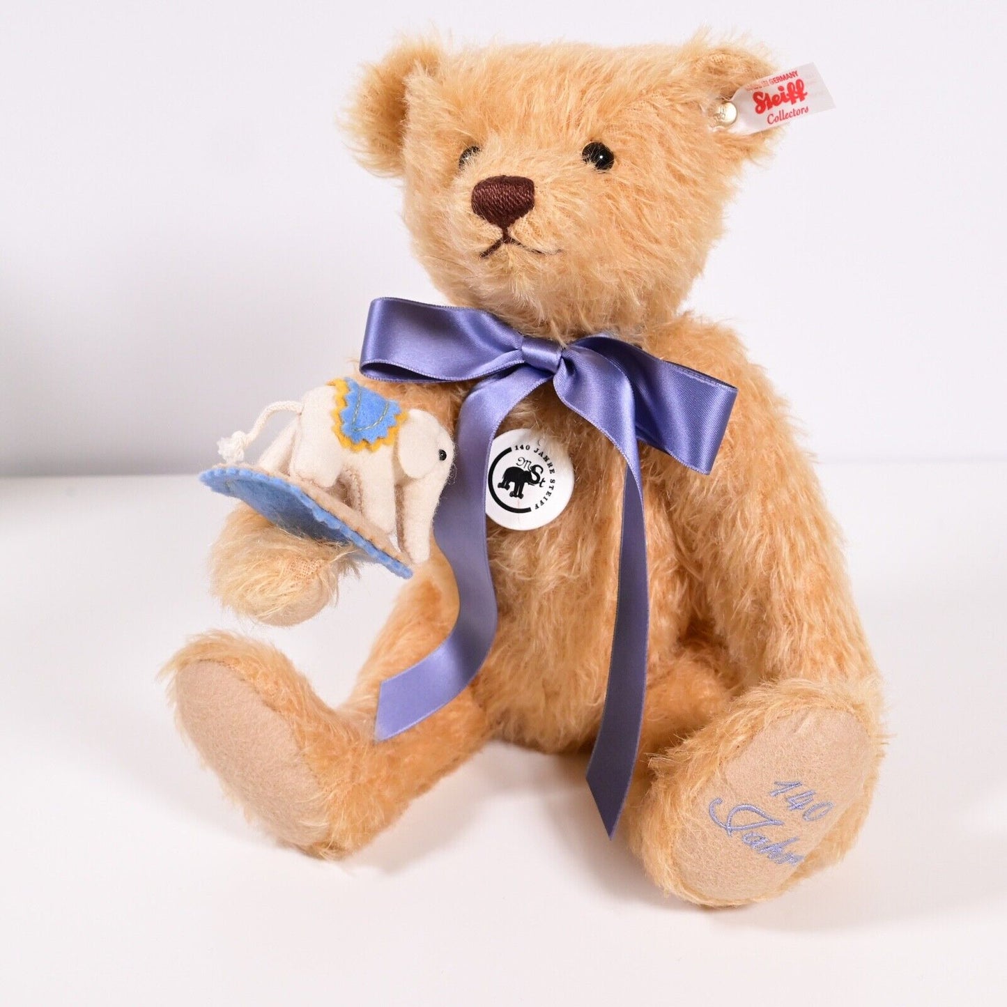 Steiff Teddy Bear With Little Felt Elephant - Limited Edition 1880 / 006166