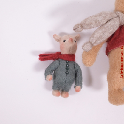 R John Wright Wintertime Pooh And Piglet, Artist Proof no. 3 of 5 - Very Rare