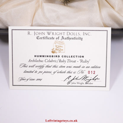 R. John Wright Hummingbird Collection Ruby Throat, Ltd Ed Of 500