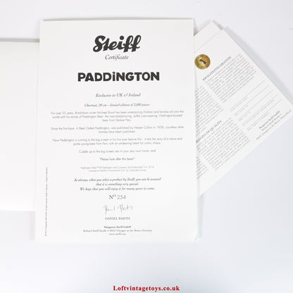 Steiff Paddington Bear - 664632, Ltd Ed, UK and Ireland Exclusive