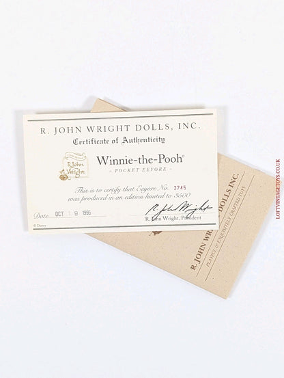 R. John Wright Winnie The Pooh Pocket Eeyore, Ltd Edition of 3500