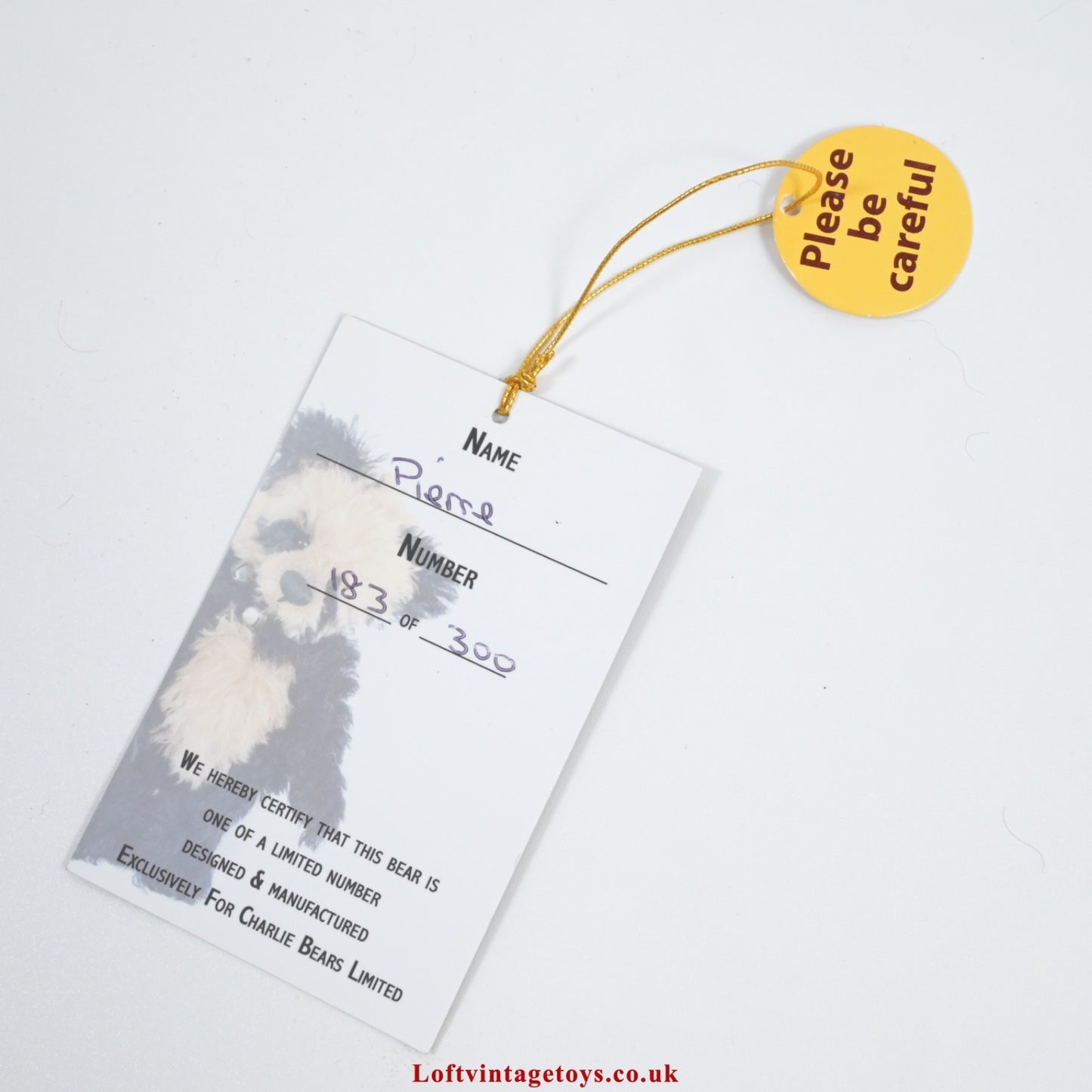 Charlie Bears Isabelle Collection Pierre Panda Bear, LE of 300 -SJ 3993B