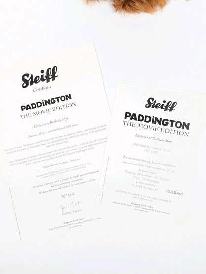 Steiff Paddington Bear - 664656, Ltd Edition