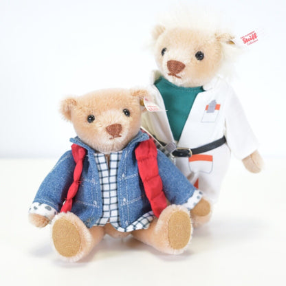 Steiff Back To The Future Two Piece Teddy Bear Set - Limited Edition / 355325