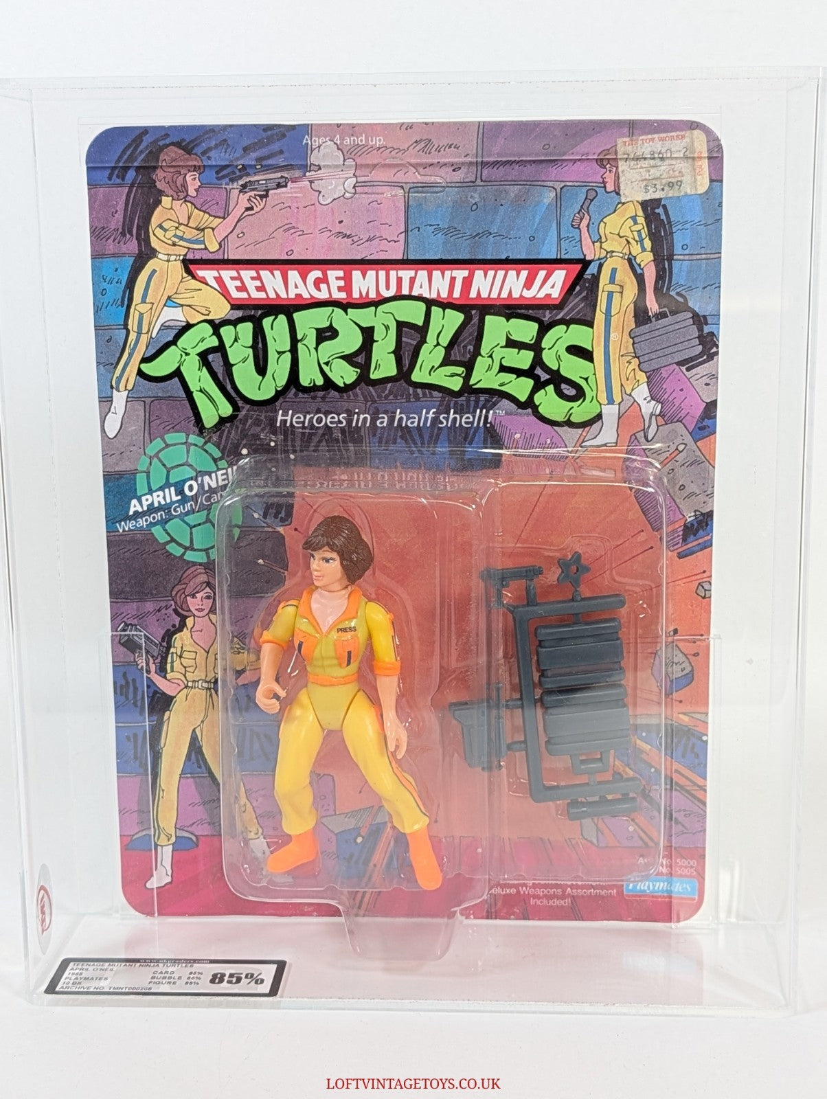 Teenage Mutant Ninja Turtles 1988 April O'Neil 10 Bk Unpunched - UKG 85%