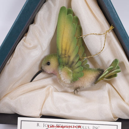 R. John Wright Hummingbird Collection Ruby Throat, Ltd Ed Of 500