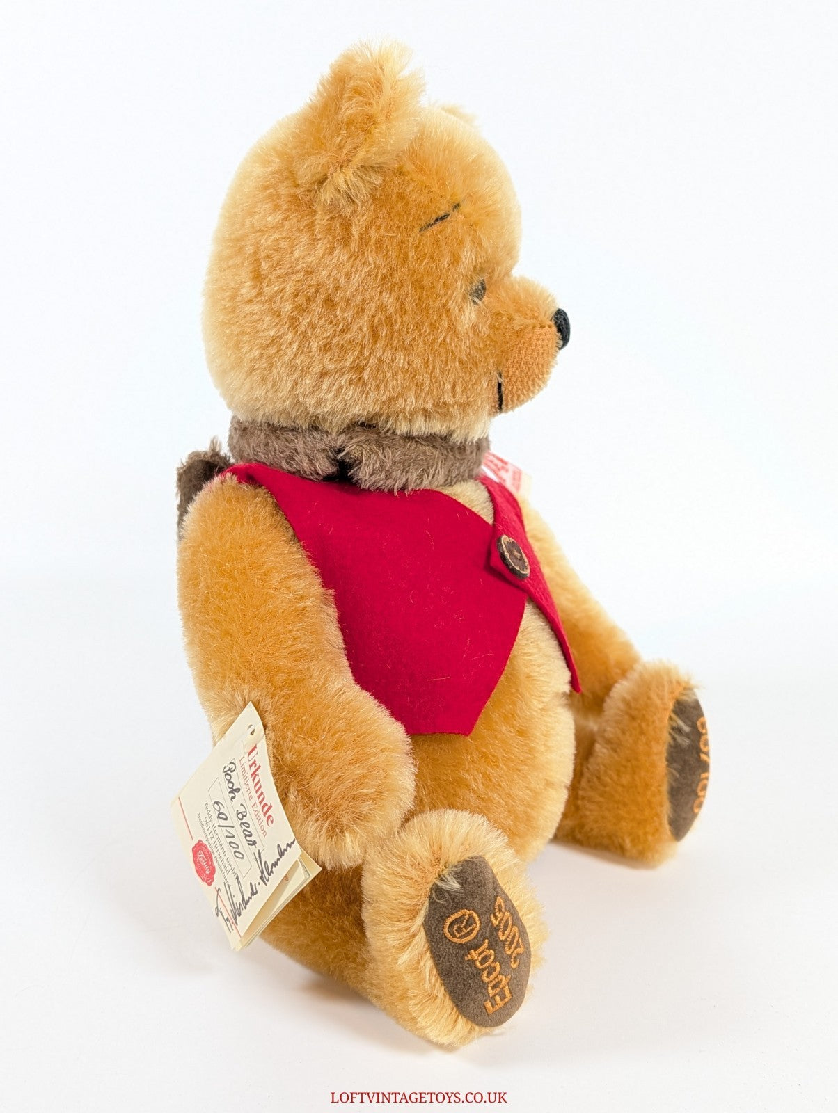 Hermann Teddy Winnie the Pooh Teddy Bear, Disney Epcot 2005, Ltd Ed of 100