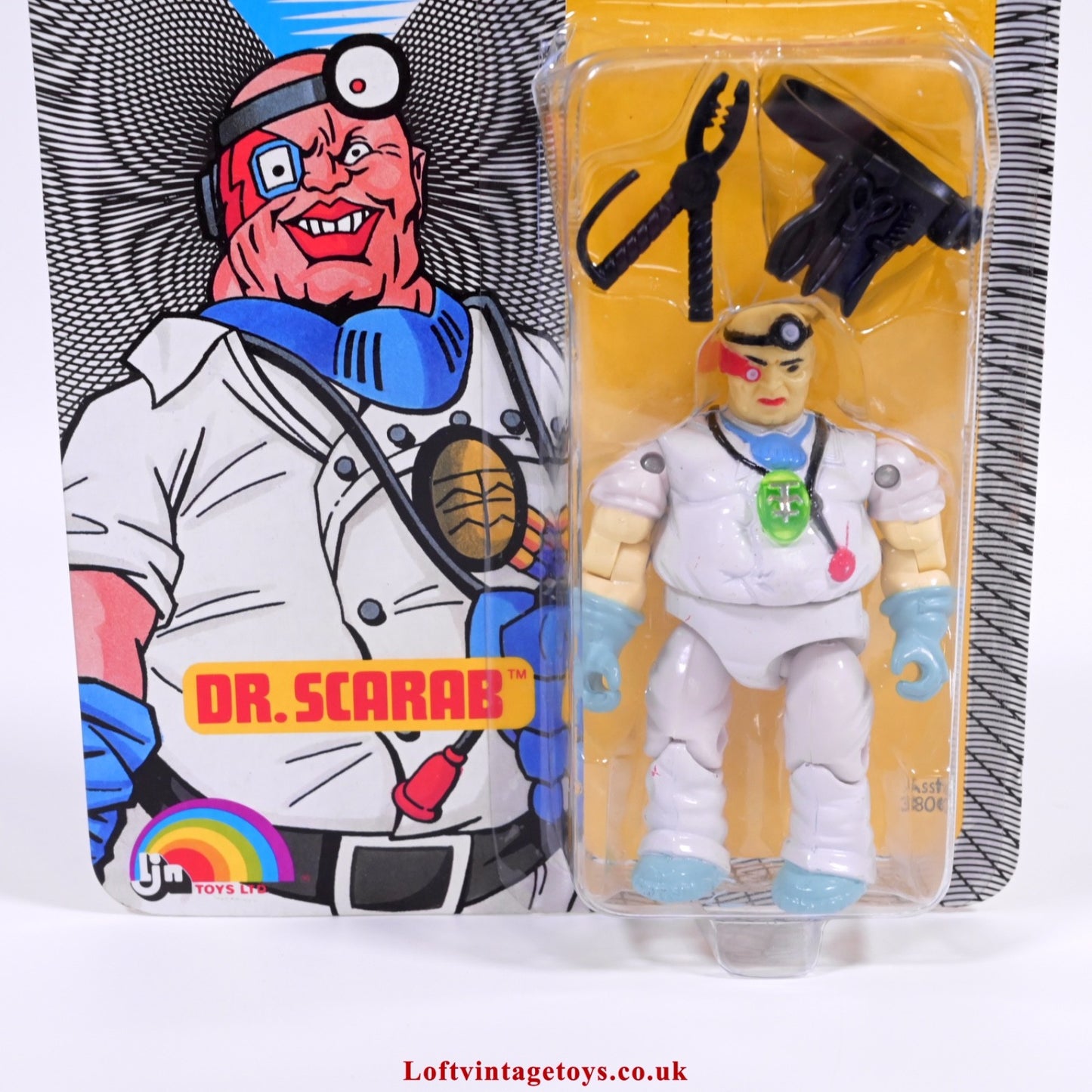 Vintage Bionic Six  Dr. Scarab Action Figure 1986 - New & Sealed