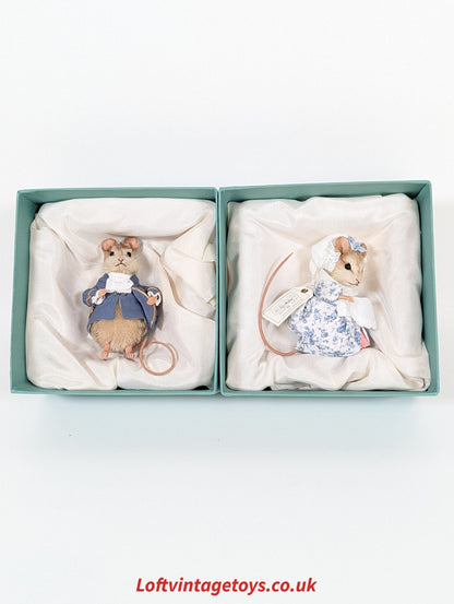 R John Wright  Lady Mouse & Gentleman Mouse Artist Proof 1 of 5 - RARE