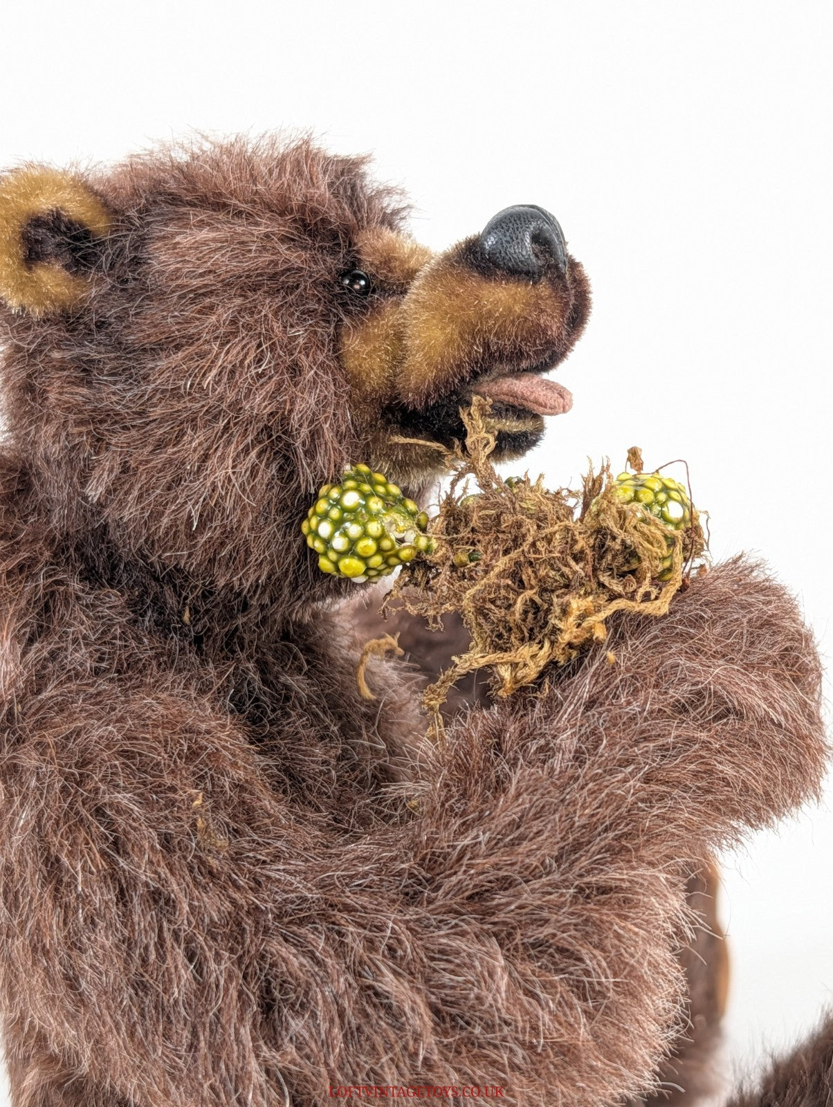 Loris Hancock Brown Grizzly With Berries - OOAK Ltd Ed 1/1