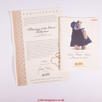 Steiff Bear Phantom Of The Opera Musical Limited Edition - 037184