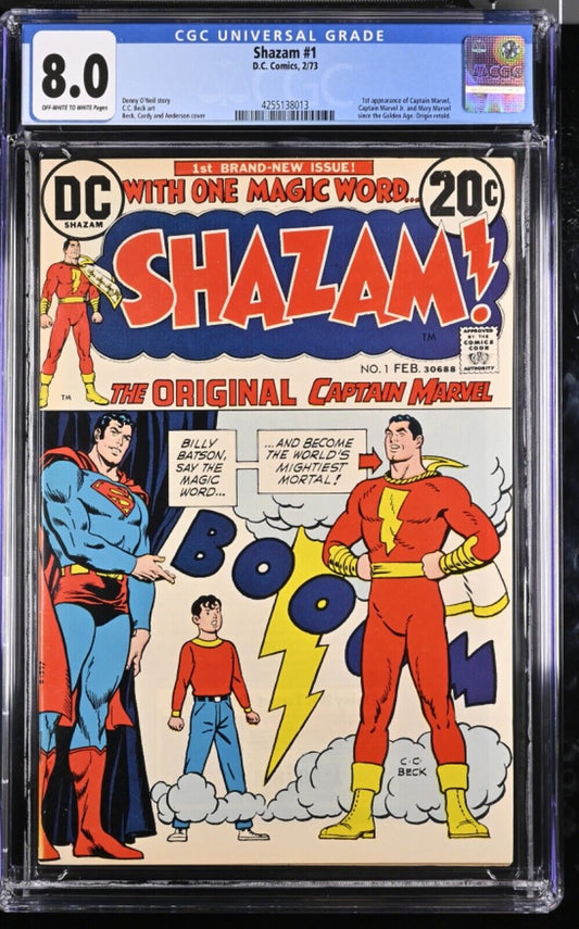 Shazam 1 - 2/73 D.C. Comics / CGC 8.0