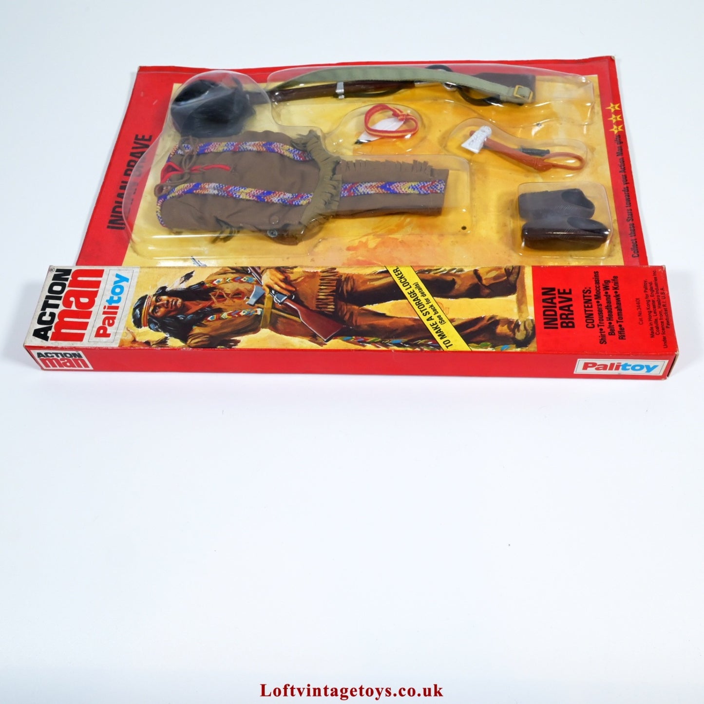 Vintage Action Man Indian Brave circa 1977 Outfit Palitoy - Sealed
