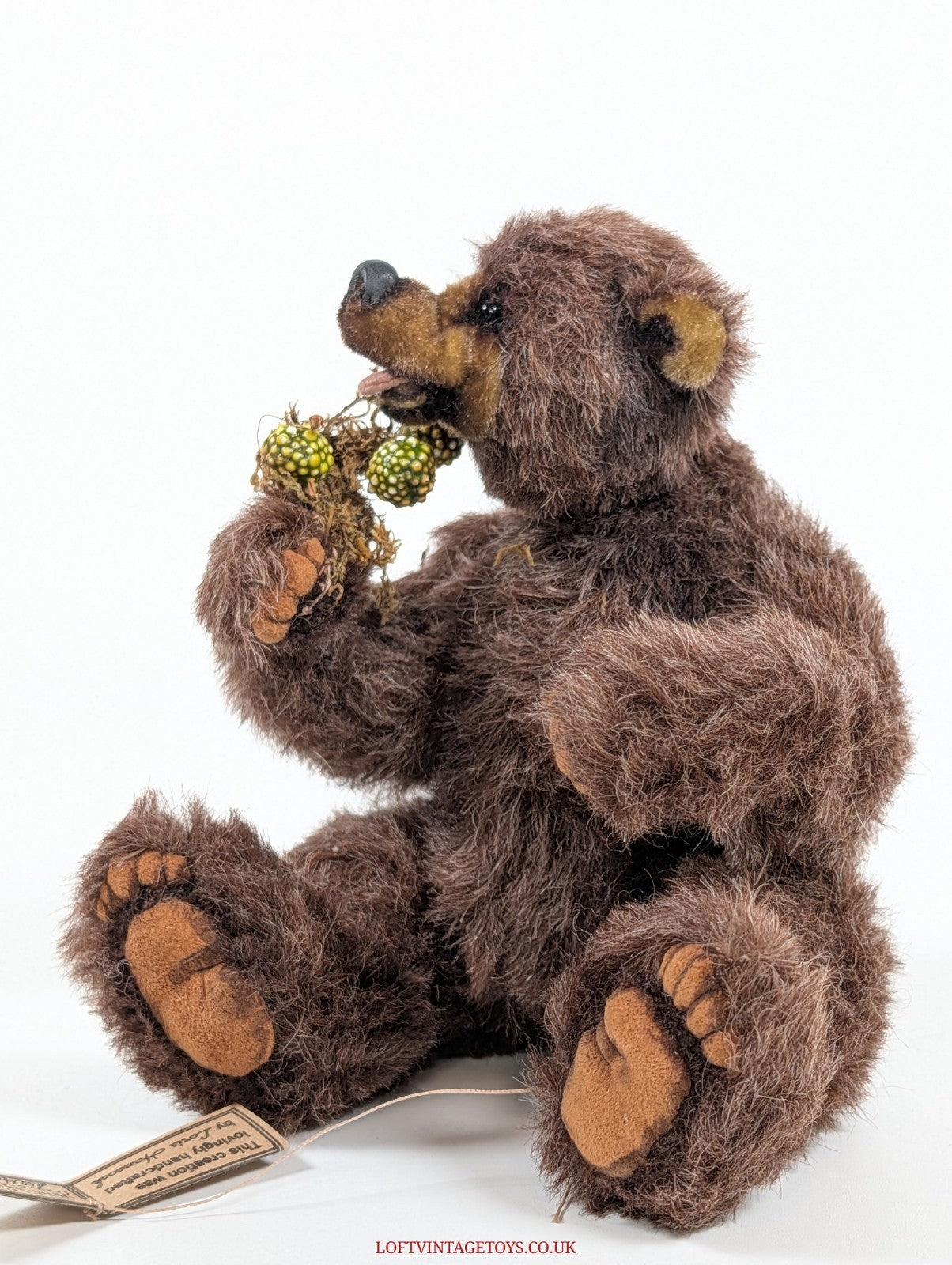 Loris Hancock Brown Grizzly With Berries - OOAK Ltd Ed 1/1