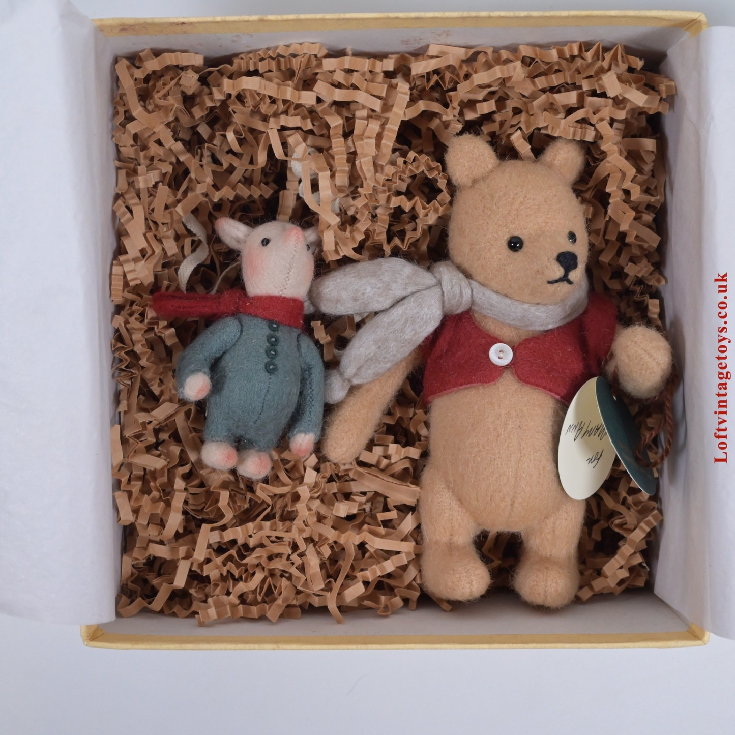 R John Wright Wintertime Pooh And Piglet, Artist Proof no. 3 of 5 - Very Rare