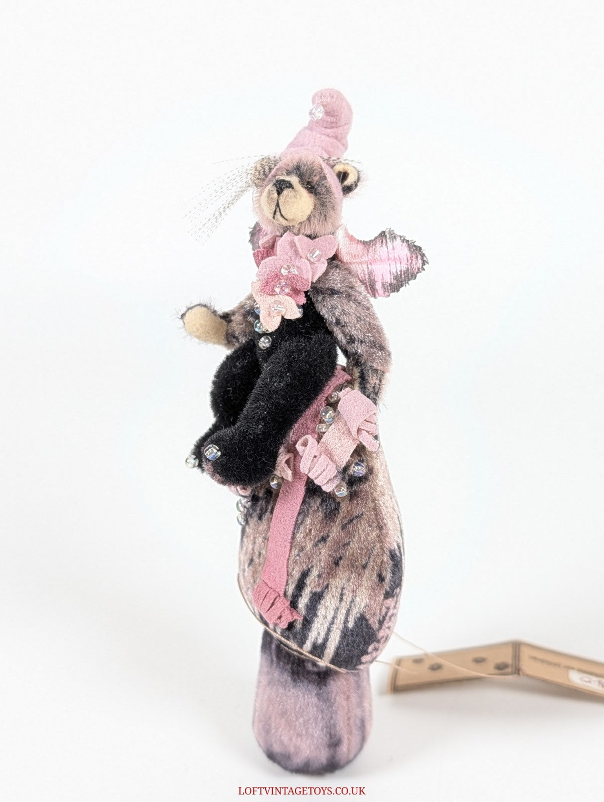 Loris Hancock Shaggy Ink Cap Mushroom Fairy, OOAK Ltd Ed 1/1