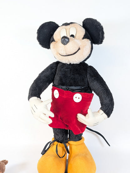 Rosalie Frischmann Mickey Mouse And Two Chipmunks-  25inches OOAK