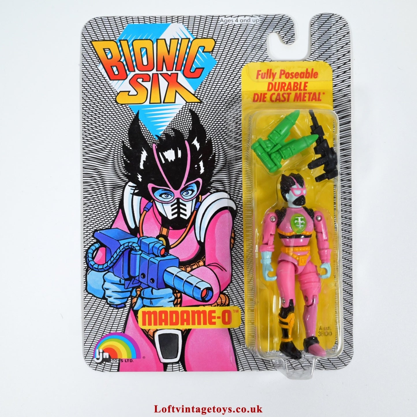 Vintage LJN Toys Bionic Six Madame O Action Figure - New & Sealed