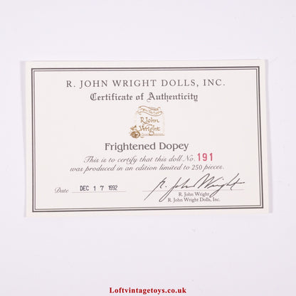 R. John Wright Snow White Frightened Dopey, Ltd Edition of 250 - RARE