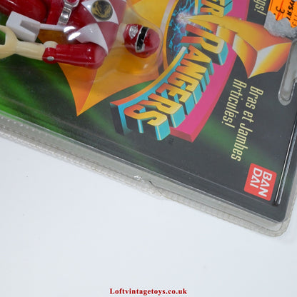 Bandai Vintage Power Rangers Red Ranger 1993 Action Figure - Sealed