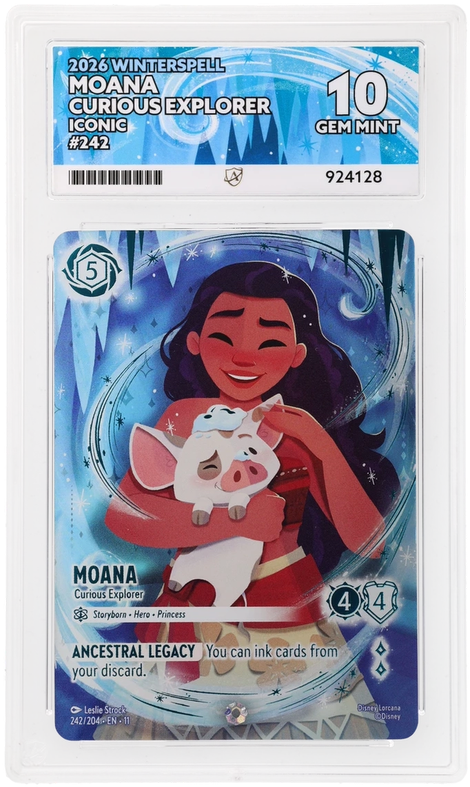 2026 DISNEY LORCANA EN 11-WINTERSPELL ICONIC MOANA - CURIOUS EXPLORER ACE 10