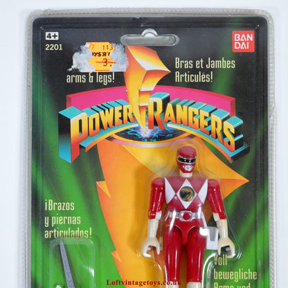 Bandai Vintage Power Rangers Red Ranger 1993 Action Figure - Sealed