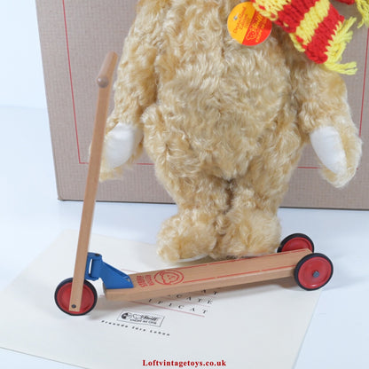 Steiff Teddybar Mit Holzroller 30cm  - 5671142 Ltd Edition