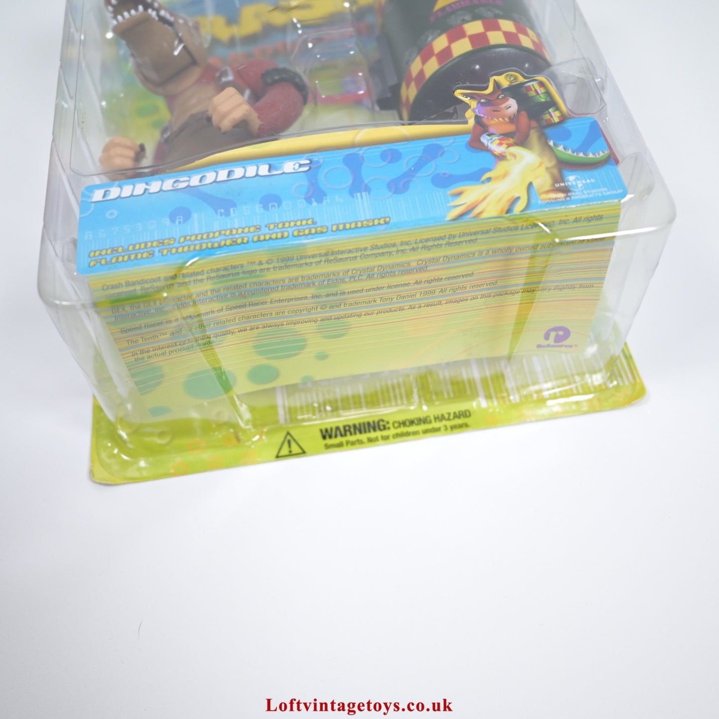 Resaurus Crash Bandicoot Dingodile Action Figure,  Series 2 - RARE