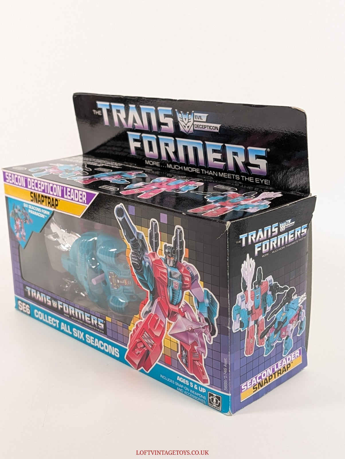 Hasbro vintage G1 Transformers Seacon Decepticon Leader Snaptrap