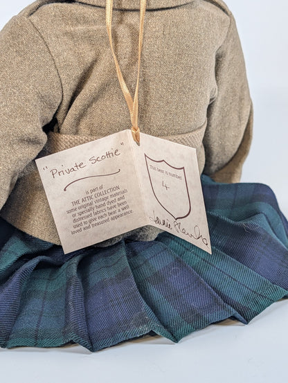 Mister Private Scottie Bear,  by Jennie Sharman Cox, Ltd Edition