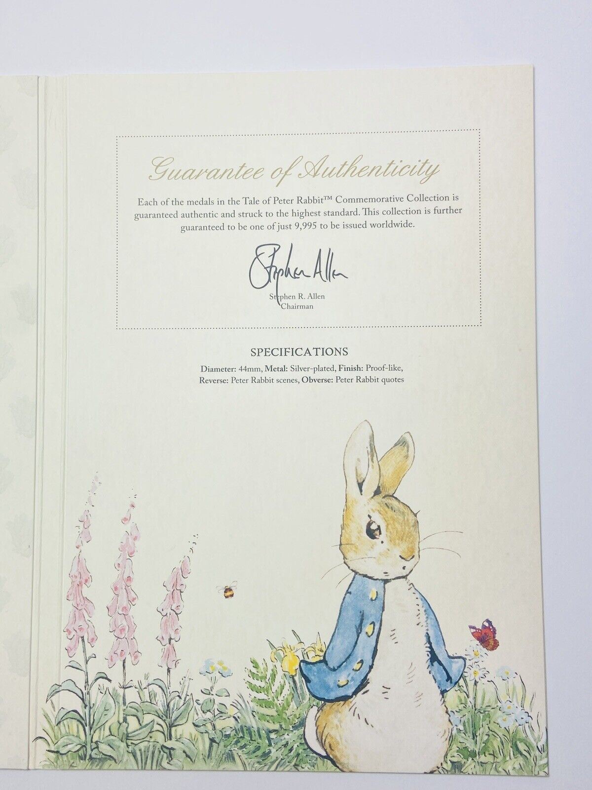 The Tail Of Peter Rabbit Commemorative Medal Collection