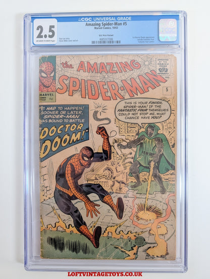 Amazing Spider-Man #5 (1963) 1st Doctor Doom Appearance Outside CGC 2.5