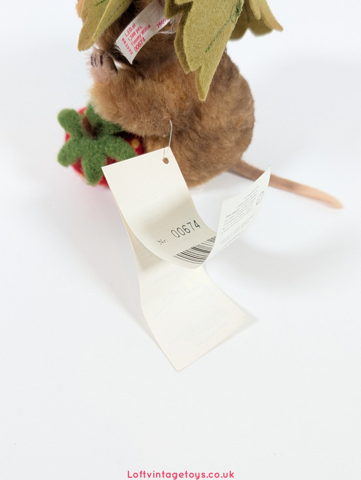 Steiff Beatrix Potter Timmy Willie Mouse - 663222, Ltd Edition of 1500