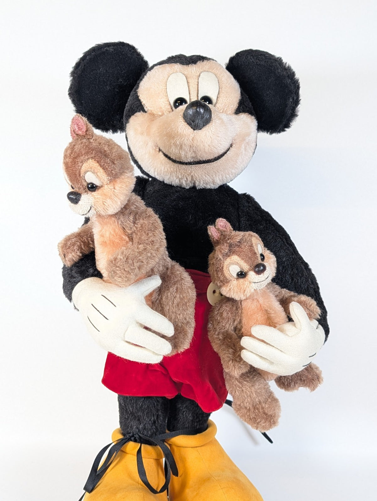 Rosalie Frischmann Mickey Mouse And Two Chipmunks-  25inches OOAK